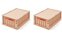 Liewood tuscany rose storage box with lid medium Weston (2-pack)  